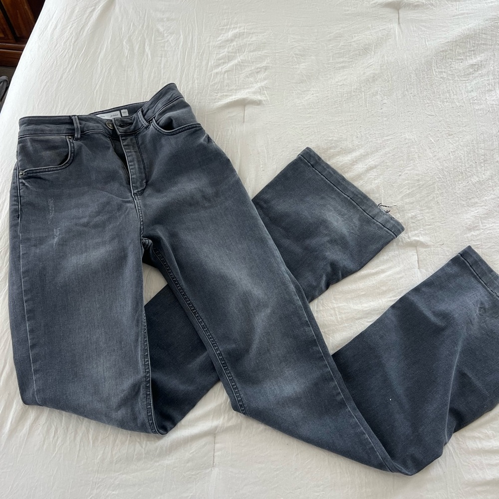 Black wash high-waisted bootcut jeans size 30. Bought in Florence, Italy